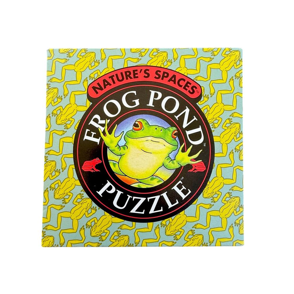 Vintage Frog Pond Puzzle 1993 - Nature’s Spaces Brain Teaser Complete